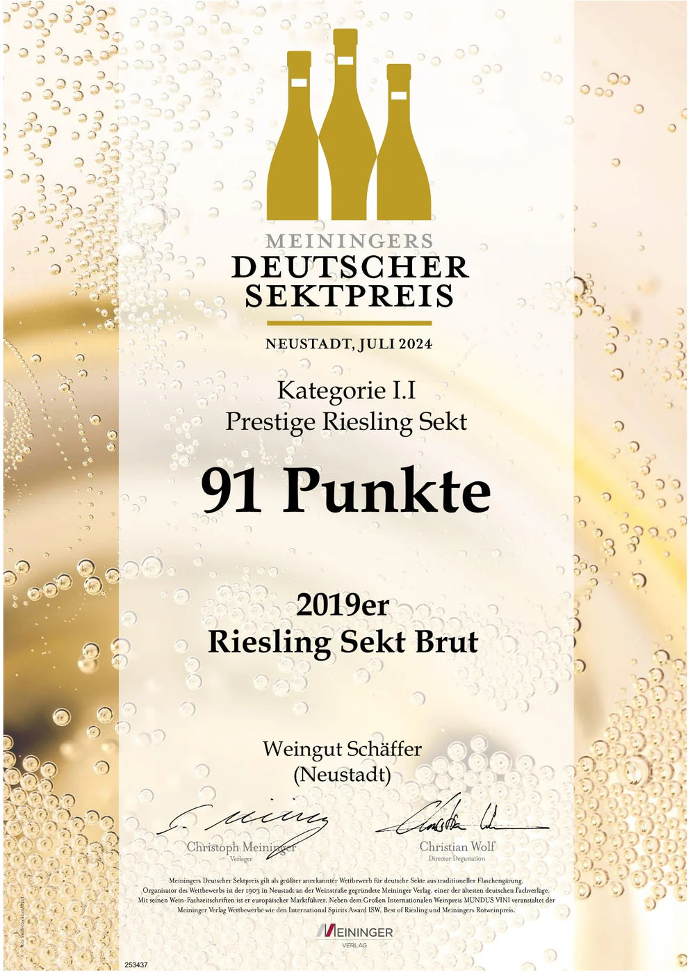 Riesling Sekt Brut 2019